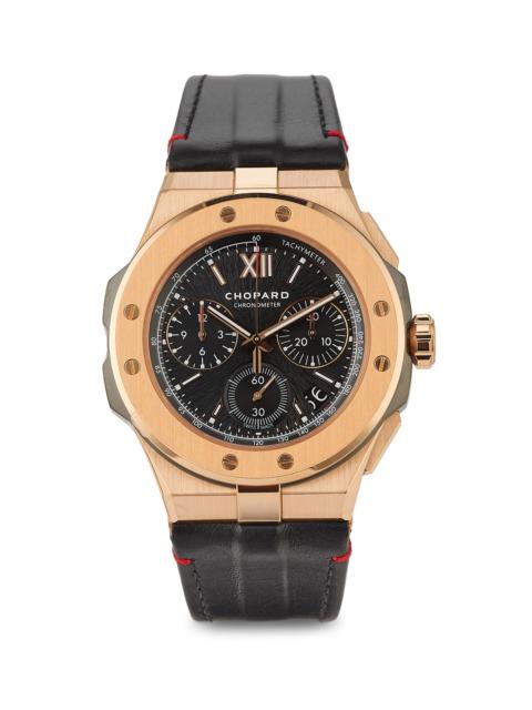 Chopard Women's Alpine Eagle 44MM 18K Rose Gold Chronograph Watch - Black