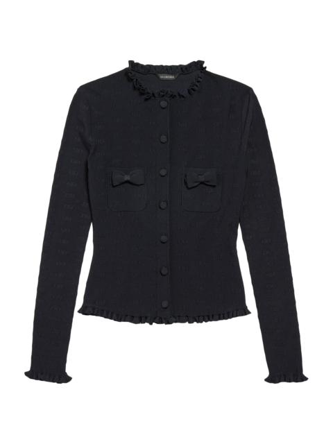BALENCIAGA Women's Fitted Cardigan - Black