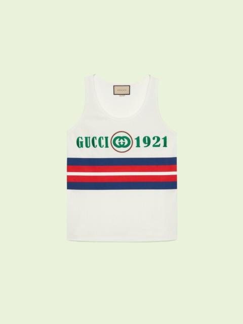 Gucci Logo 1921 Cotton Tank Top