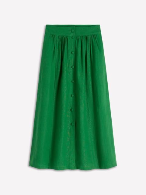 BODEN Emma Linen Maxi Skirt-Highland Green