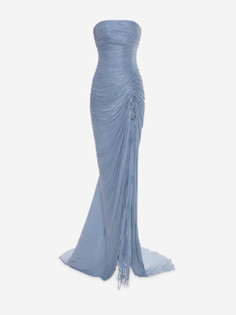 MARMAR HALIM DRAPED MAXI DRESS