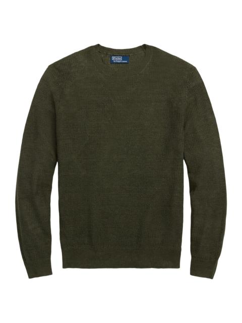 Polo Ralph Lauren Men's Linen Knit Crewneck Sweater - Thermal Green