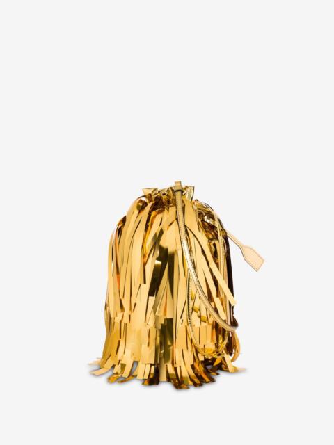 Moschino MIRROR EFFECT BUCKET BAG