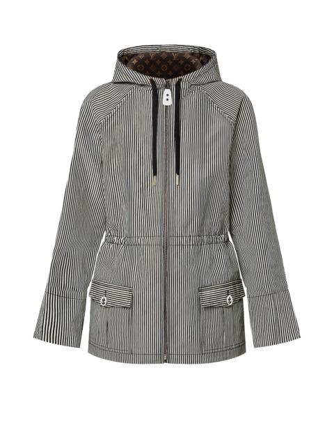 Louis Vuitton Striped Hooded Parka