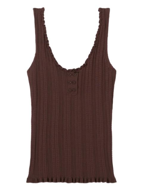 Claudie Pierlot ruffled tank top