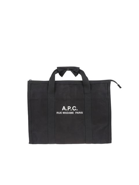 A.P.C. logo-print travel bag