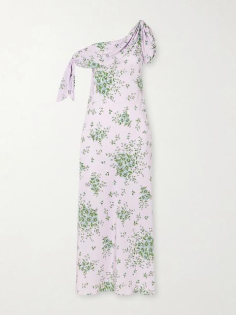 RODARTE Floral-print Silk-crepe Midi Dress
