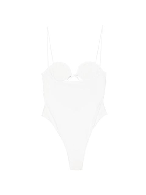 Oséree Oséree Bridal Shell Swimsuit