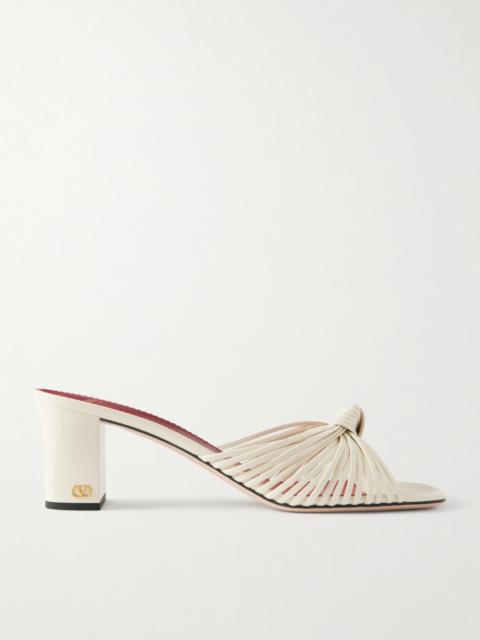 Valentino Annet 60 Woven Leather Mules