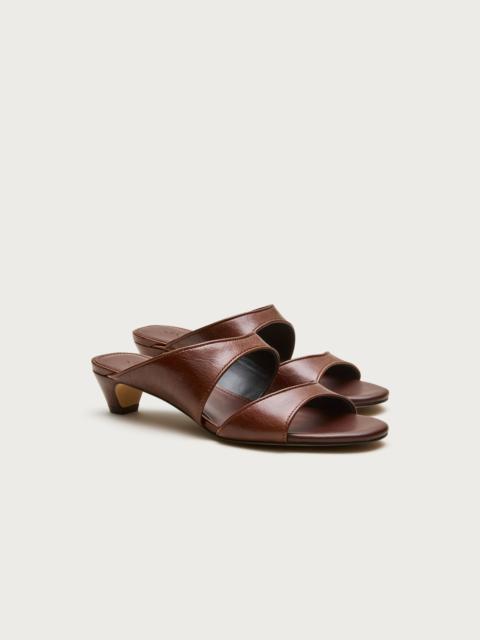 J.CREW Double-strap kitten heels in Italian leather