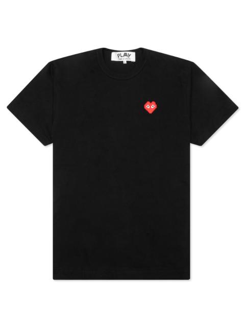 Comme des Garçons PLAY PIXELATED 레드 하트 S/S T-SHIRT X INVADER