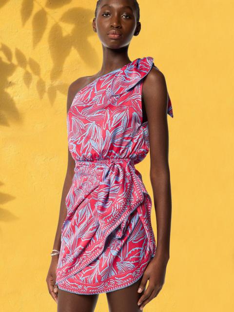 Poupette St Barth Mini Dress Celie - Pink Pop Tiger