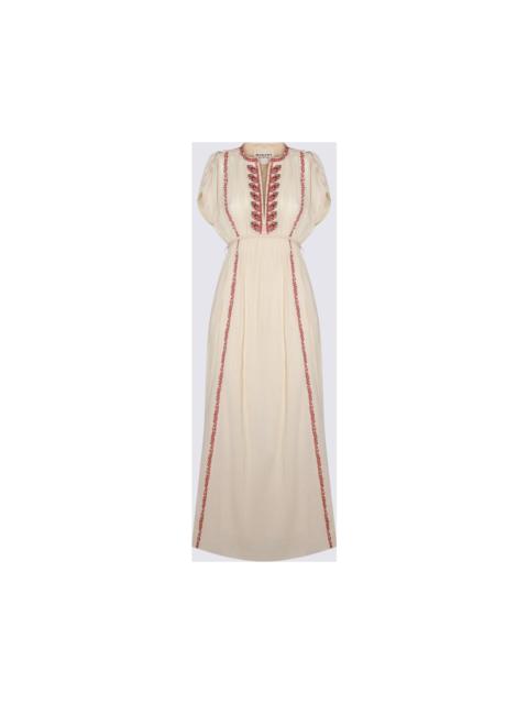 Isabel Marant Étoile Beige And Red Viscose Dress
