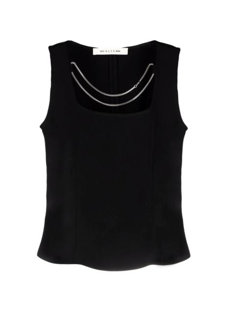 1017 ALYX 9SM chain-detail sleeveless blouse