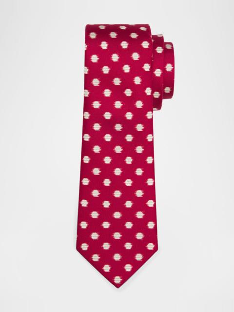 GIORGIO ARMANI Men & apos;s Abstract Polka Dot Silk Tie