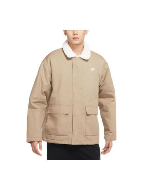 Nike fleece utility jacket 'Beige' FD6683-247