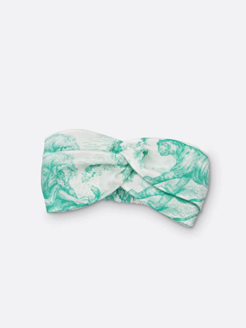 Dior Dioriviera Toile de Jouy Sauvage Dior Silk Headband