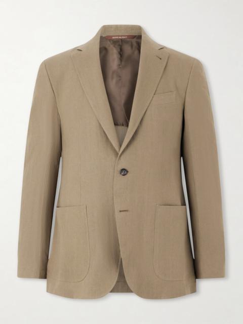 Canali Kei Linen Suit Jacket