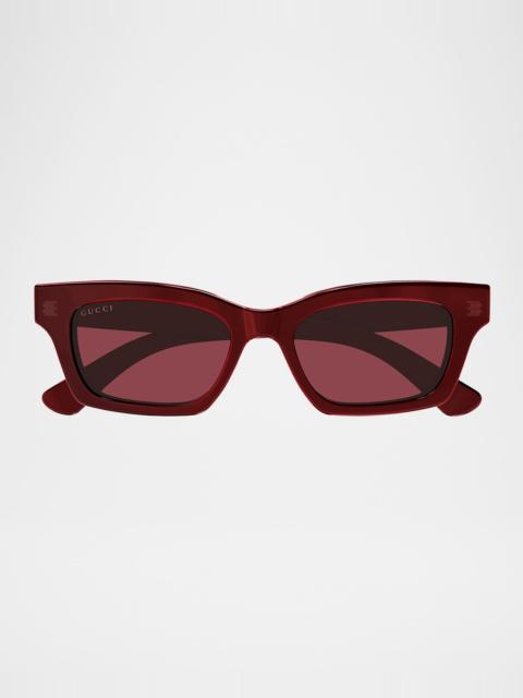 Logo Rectangular Cat-Eye Sunglasses