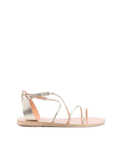 ANCIENT GREEK SANDALS Meloivia metallic-effect sandals