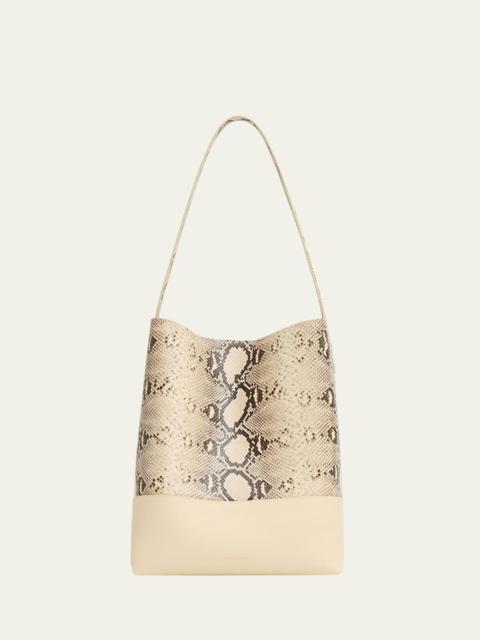Mansur Gavriel Everyday Cabas Snakeskin-Embossed Tote Bag