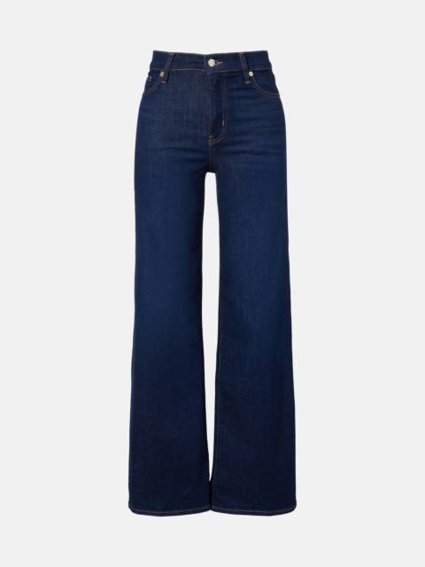 FRAME Le Slim high-rise wide-leg jeans