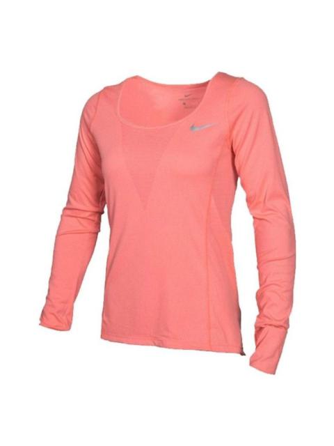 Nike (WMNS) Nike Zonal Cooling Relay Long Sleeve Top 'Red Pink' 938435-808