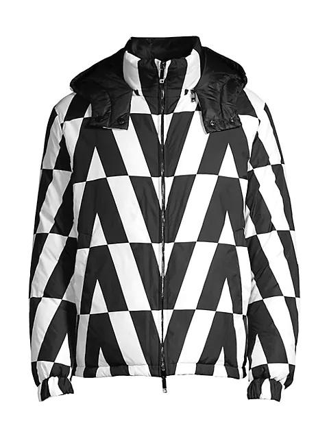 Valentino Reversible Black & White Optical Print Jacket