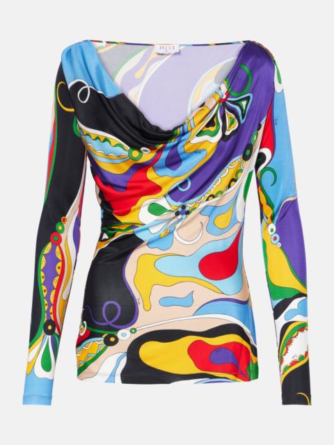 PUCCI Orchidee jersey blouse