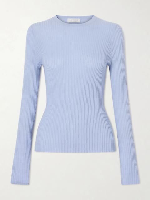 GABRIELA HEARST Ribbed Cashmere And Silk-blend Sweater
