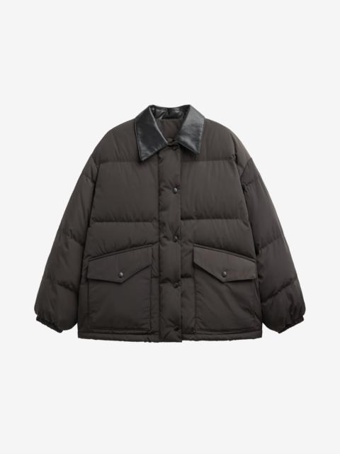 The Frankie Shop Zinal Puffer Jacket - Dark Brown
