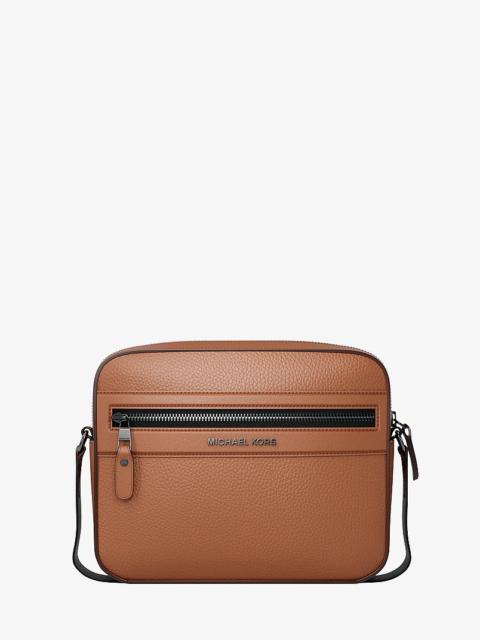 MICHAEL KORS Jet Set Pebbled Leather Crossbody Bag