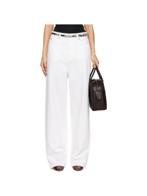 WARDROBE.NYC White Low Rise Jeans