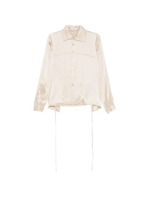 A TENTATIVE ATELIER drapy washed stitch shirt