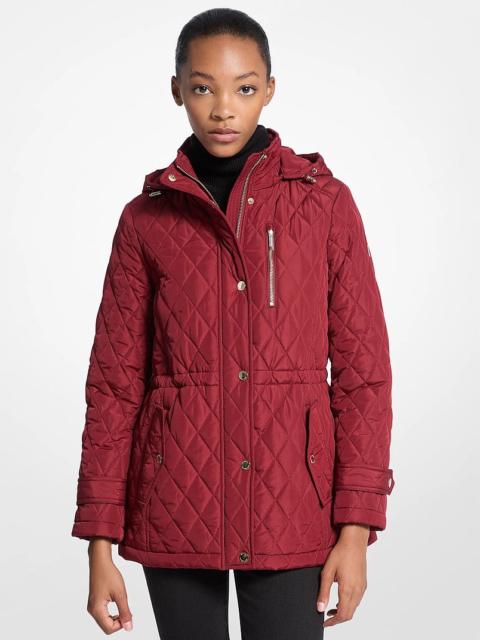 MICHAEL KORS Quilted Hooded Jacket