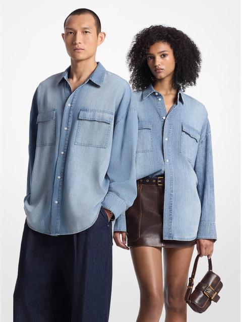 MICHAEL KORS Oversized Chambray Shirt