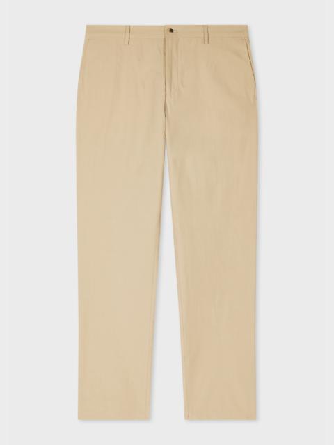 Paul Smith Sand Cotton Poplin Chinos