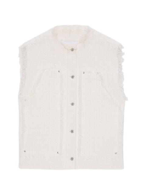 MSGM frayed buttoned vest