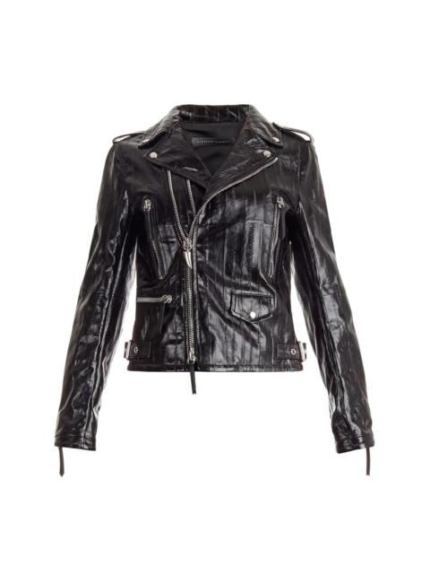 Ziggy leather biker jacket