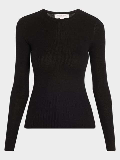 MICHAEL KORS COLLECTION Hutton Ribbed Cashmere Pullover