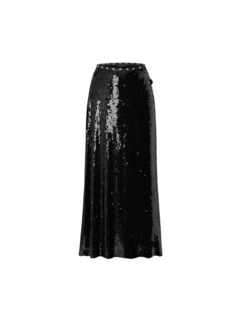 Louis Vuitton LV Night Sequin Floor-Length Skirt