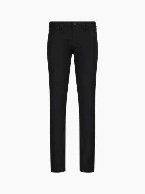 EMPORIO ARMANI J06 Stretch-twill slim-fit trousers