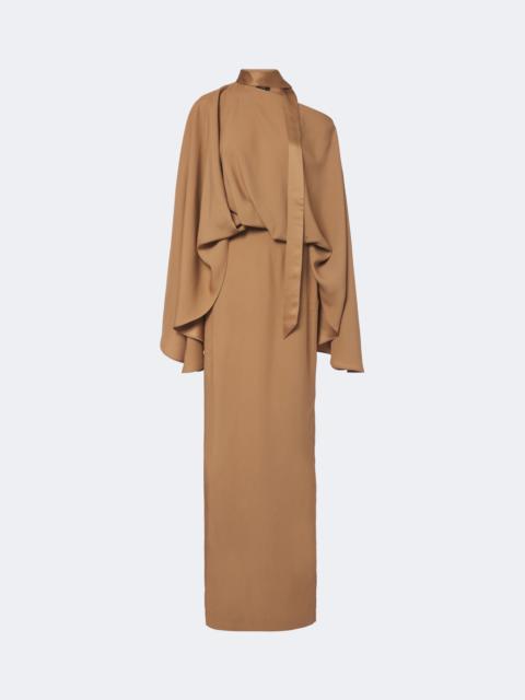 Taller Marmo Brooks scarf-detail crêpe cady maxi dress