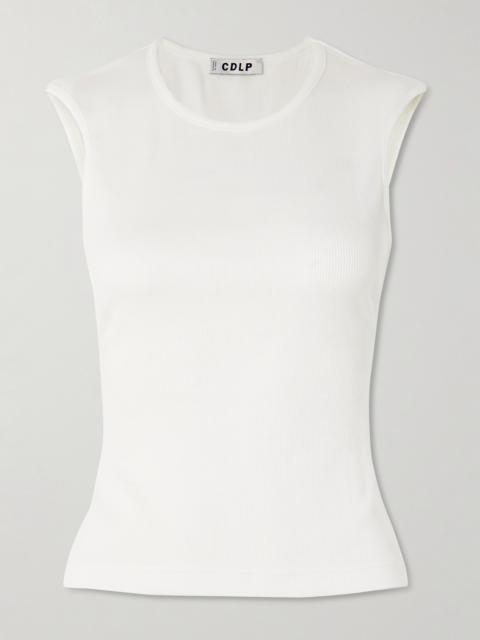 CDLP Ribbed Tencel Lyocell And Cotton-blend Jersey Tank