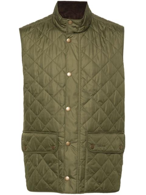 Barbour diamond-quilted logo-embroidered gilet