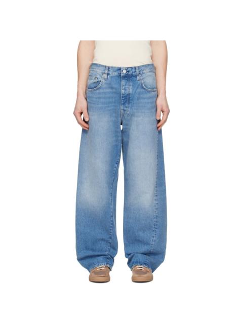 SUNFLOWER Blue Wide Twist Jeans