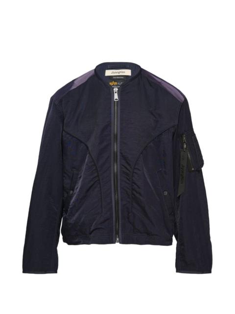 JiyongKim blue bomber jacket