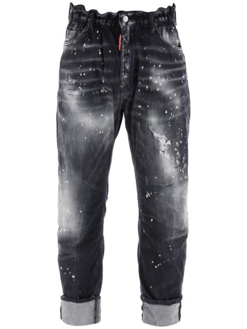 BLACK RIPPED WASH BIG BROTHER JEANS FOR MEN