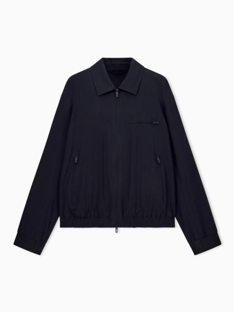 EMPORIO ARMANI NYLON TWILL TRAVEL ESSENTIAL JACKET