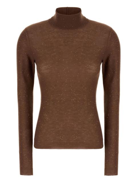 FABIANA FILIPPI turtleneck sequin-embellished sweater